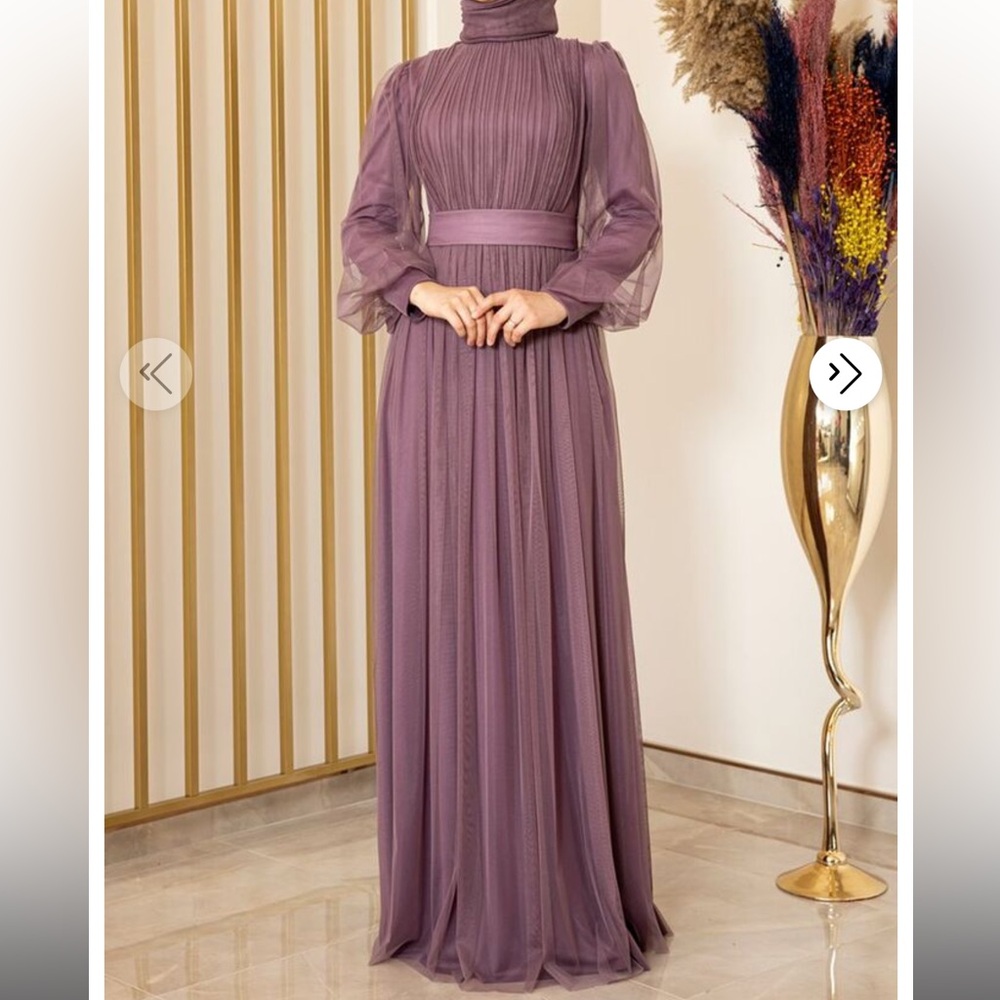 NWT Fashion Showcase Purple Maxi Sukse Evening Dress Size 42